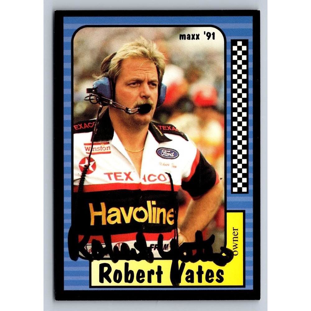 Maxx 91 Robert Yates Autograph NASCAR Racing Card 35/240 Vintage Owner